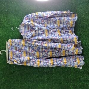 Mahogany two-piece pajama set women's